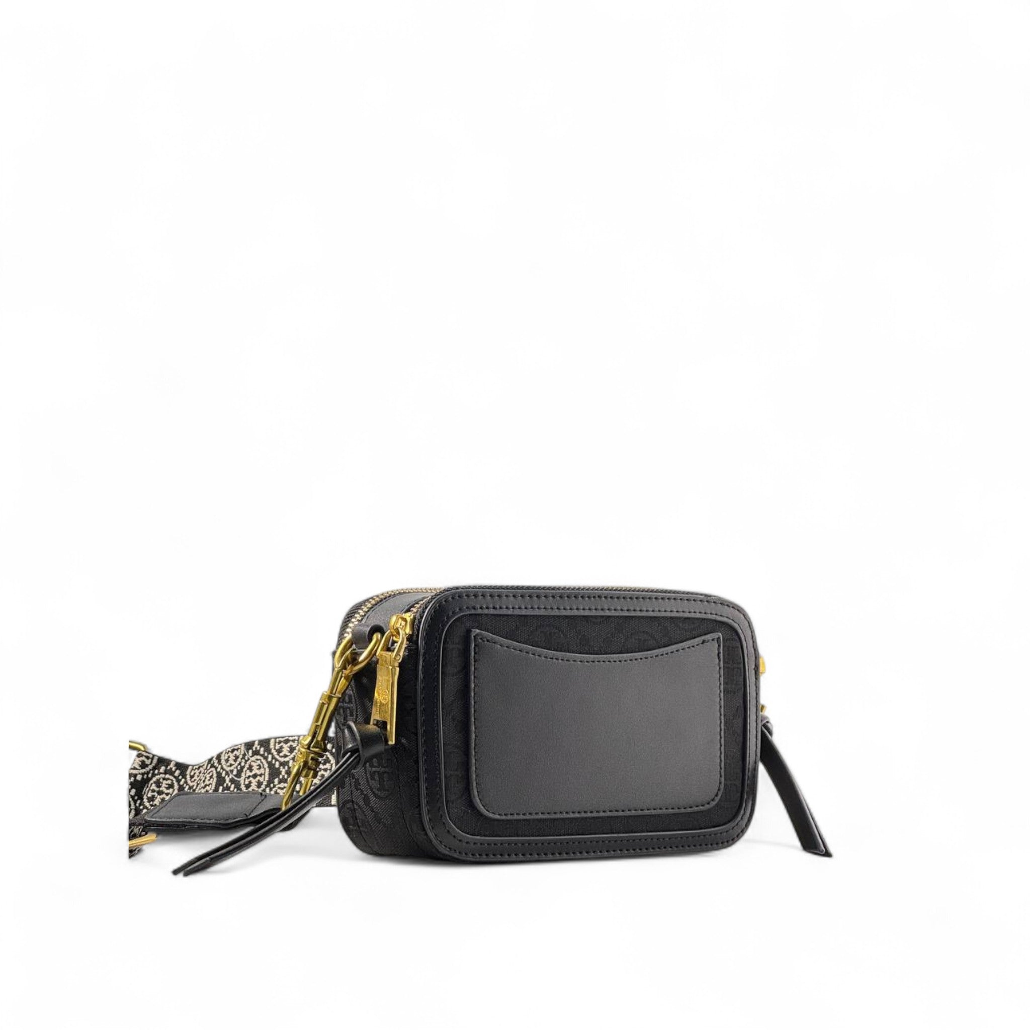 🖤 Tory Burch Embossed Logo Black Crossbody – With Box | Statement Style