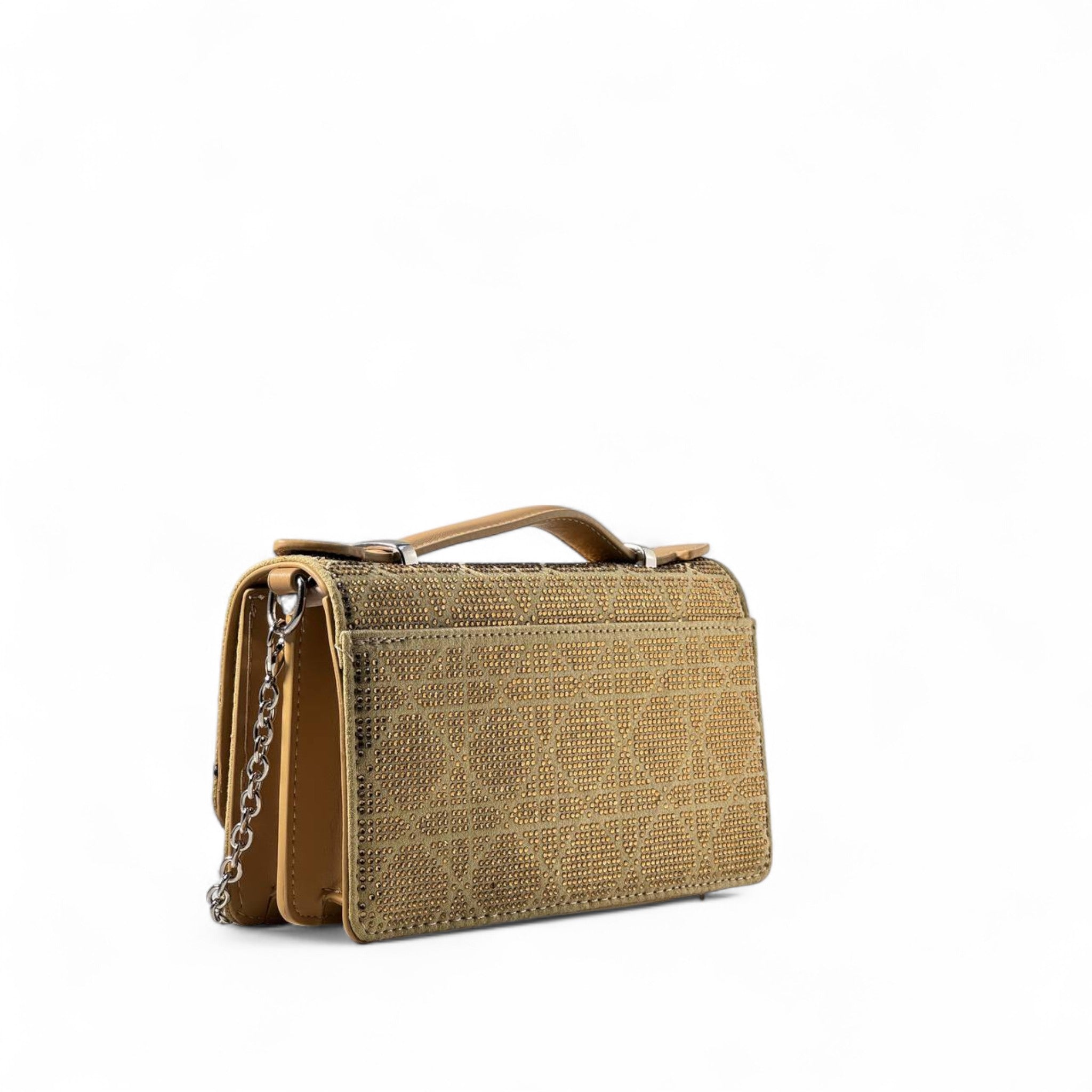 ✨ Dior Caro Gold Crystal Bag – Luxe Chain Edition ✨