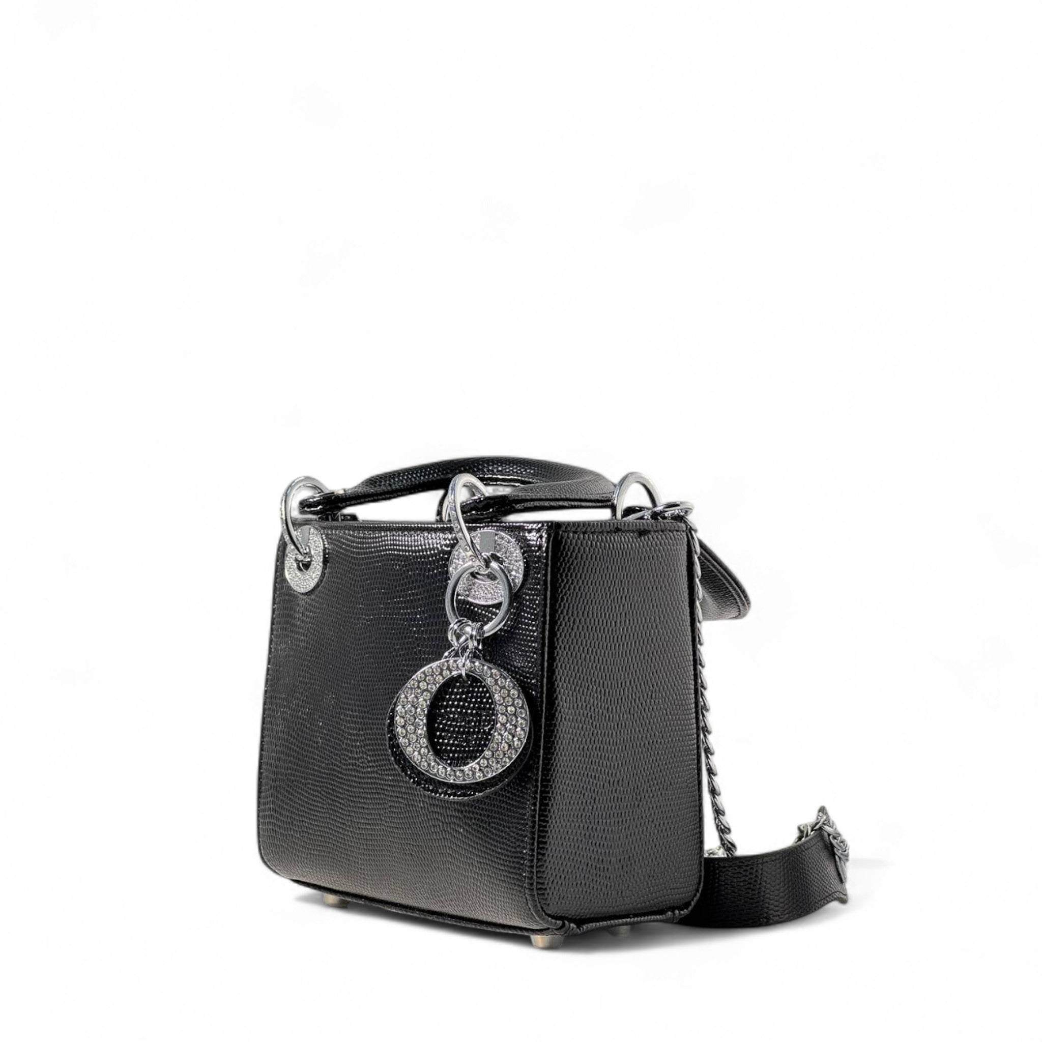 💎 Dior Mini Lady D-Lite Bag – Black Glitter Glam Edition 🖤