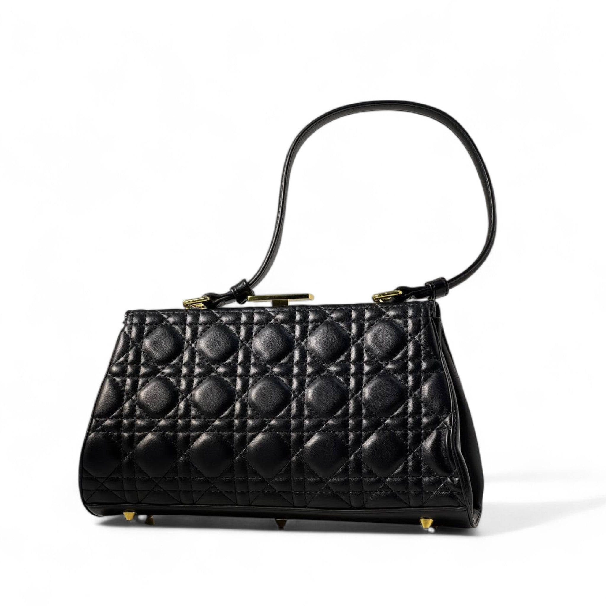 🖤 Dior Caro Frame Bag – Black Cannage Leather Elegance 🖤