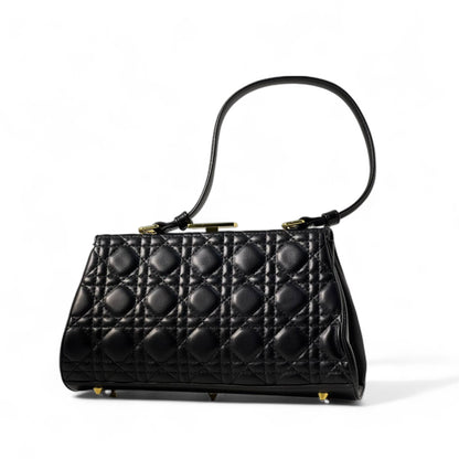 🖤 Dior Caro Frame Bag – Black Cannage Leather Elegance 🖤