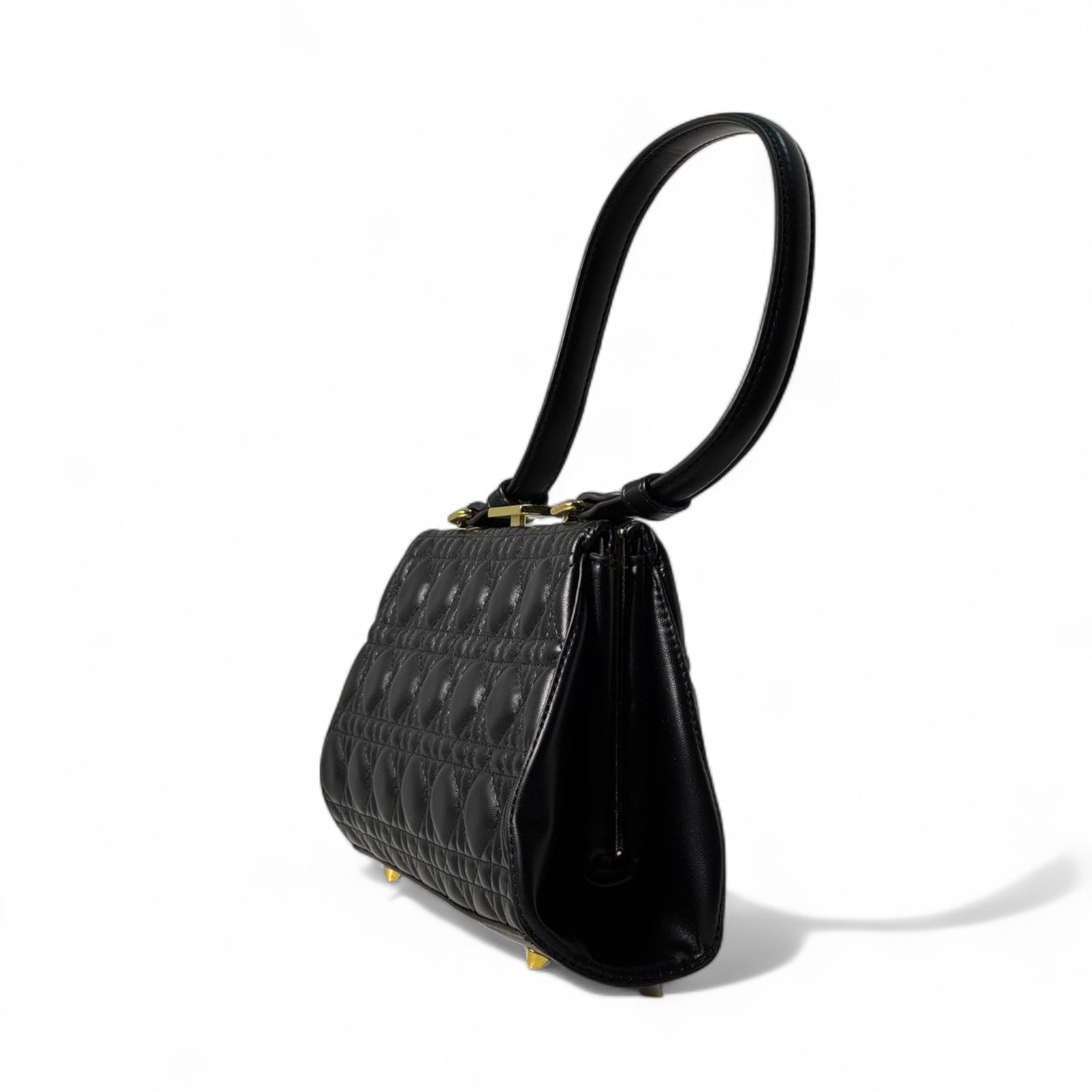 🖤 Dior Caro Frame Bag – Black Cannage Leather Elegance 🖤
