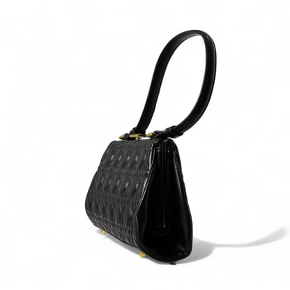 🖤 Dior Caro Frame Bag – Black Cannage Leather Elegance 🖤