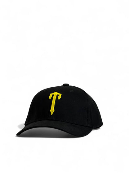 Trapstar Black & Yellow “T” Logo Cap 🖤💛 | Bold Urban Streetwear