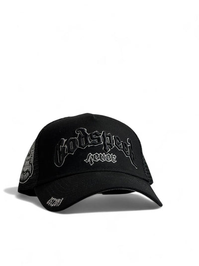 Godspeed Fever Black Mesh Cap 🖤🔥 | Streetwear Attitude