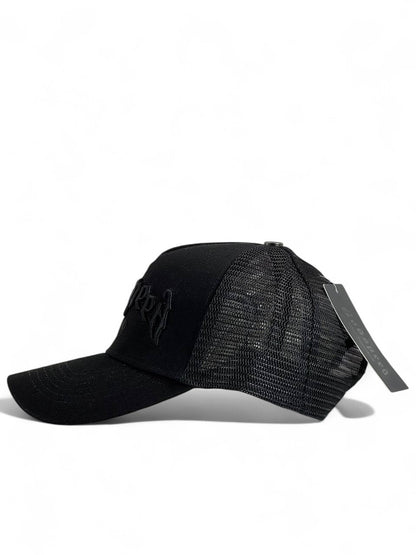 Godspeed Fever All-Black Mesh Cap 🖤 | Bold Streetwear Classic