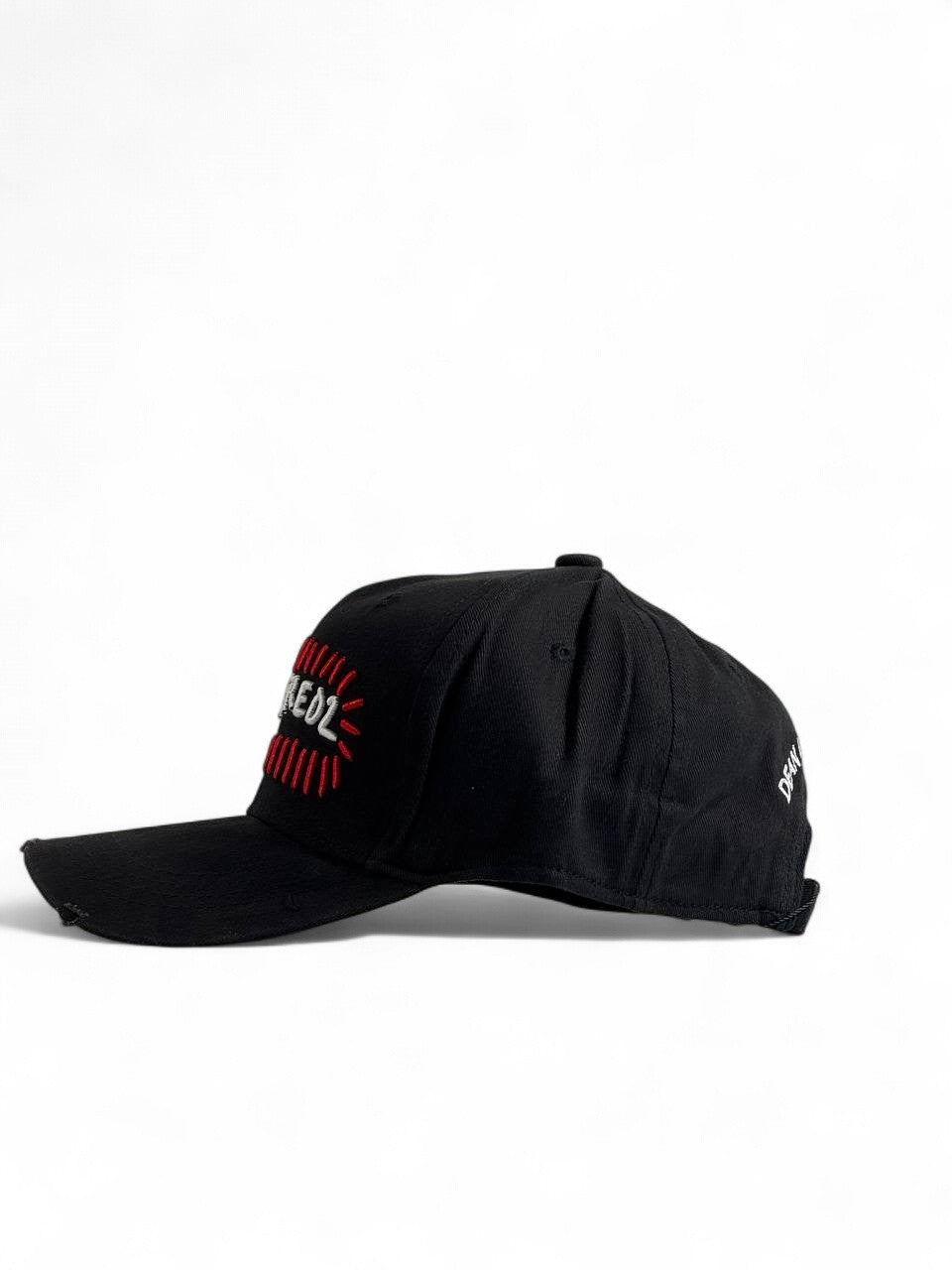 Dsquared2 Black Cap 🖤 | Bold Red Embroidery Streetwear