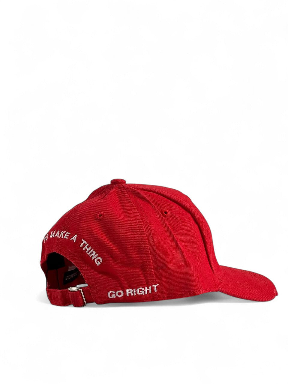 Dsquared2 Bold Logo Red Cap ❤️ | Statement Streetwear Hat