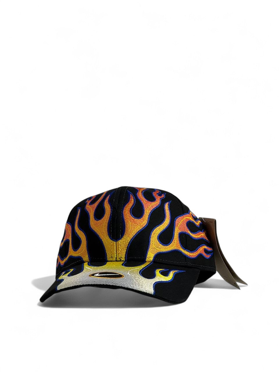 🔥NIKE Black Flame Streetwear Cap – Unisex Trendy Style 🖤✨