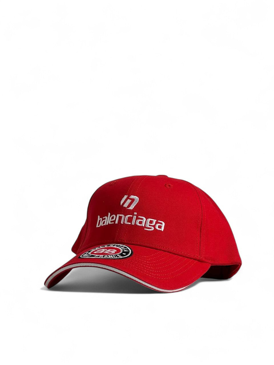 Balenciaga Red Embroidered Cap 🧢✨ Sporty Luxury Edition