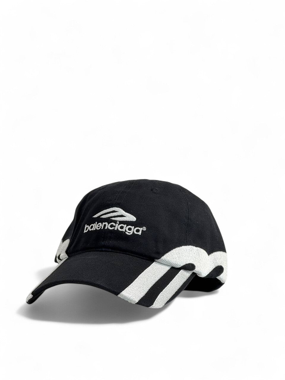🧢 Balenciaga Black & White Signature Cap 🖤🤍
