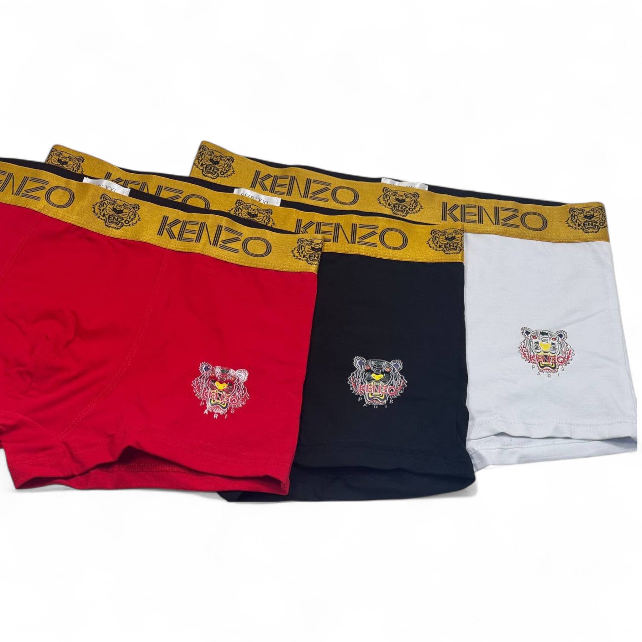 🩲 Kenzo Men's Boxer Set – 3-in-1 Tiger Logo Edition 🐯