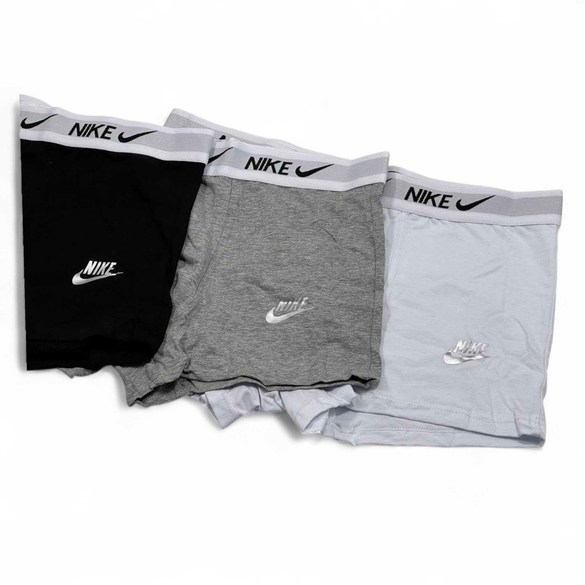 🩳 Nike Men’s Boxer Set – 3-Pack Performance Comfort (Black/Grey/white) ✔️