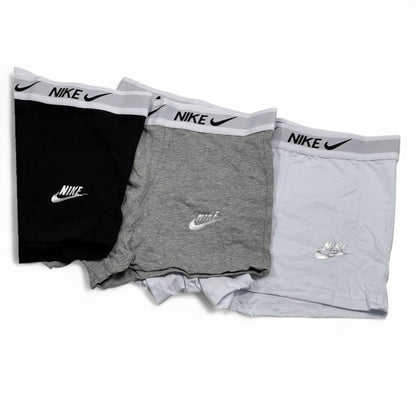 🩳 Nike Men’s Boxer Set – 3-Pack Performance Comfort (Black/Grey/white) ✔️