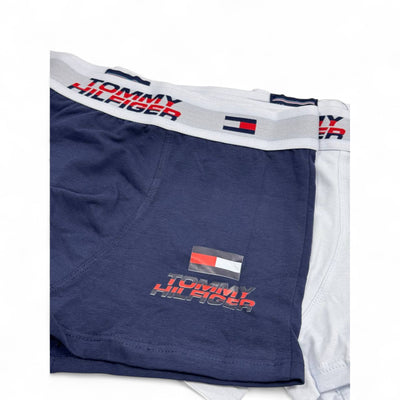 Tommy Hilfiger Men’s Boxer Set – 3-Pack Classic Logo Edition (Navy, White, Black)