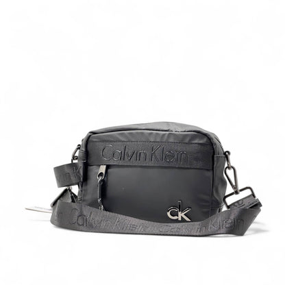 🖤 Calvin Klein Logo Strap Crossbody Bag – Black Edition 🖤
