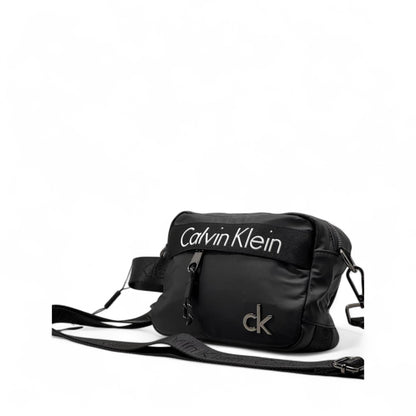 🖤 Calvin Klein Signature Crossbody Bag – Black & White Logo 🖤