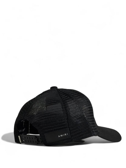 Amiri “Dreamers” Trucker Cap 🧢 – Black | LA Luxury Streetwear 🦅