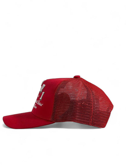 Amiri Trucker Cap 🧢 – Red | LA Street Luxury Style ✨