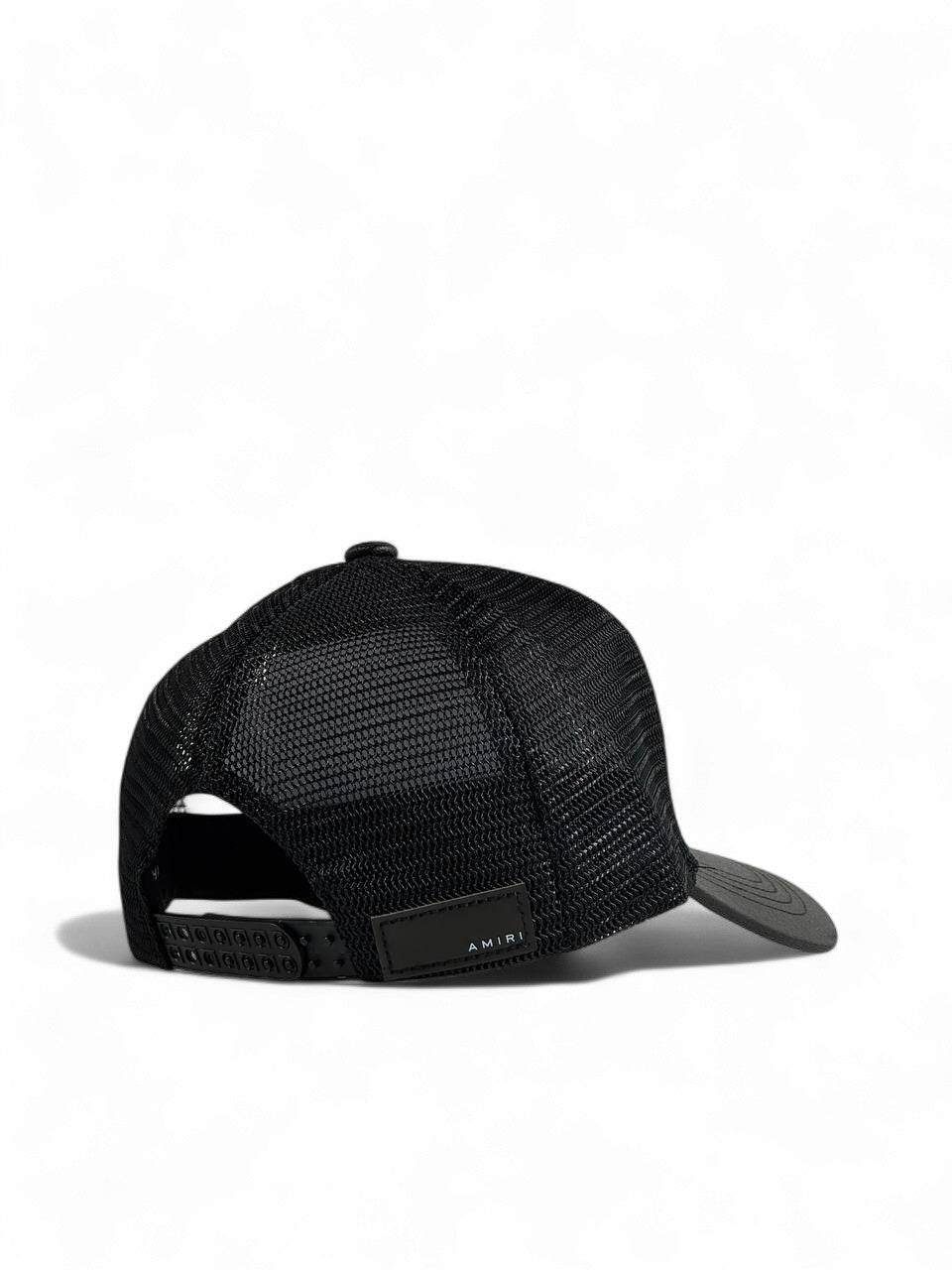 Amiri Black Trucker Cap 🌴✨ | Palm Tree Embroidery | Luxury Streetwear Hat 🖤