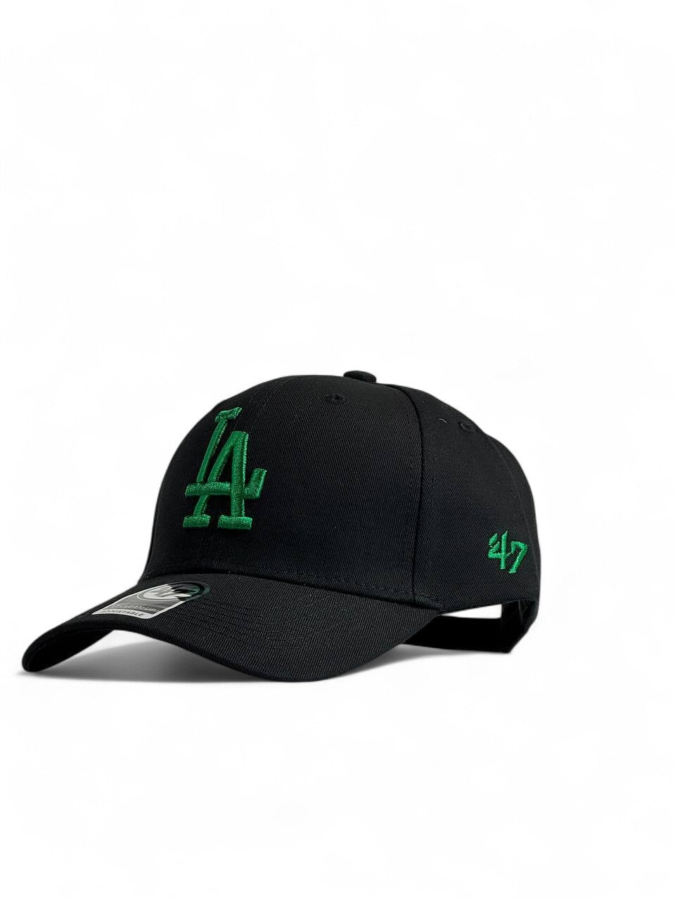 Black & Green LA Dodgers ‘47 Brand Cap 🧢💚 | Bold Urban Streetwear Vibes ⚡🖤