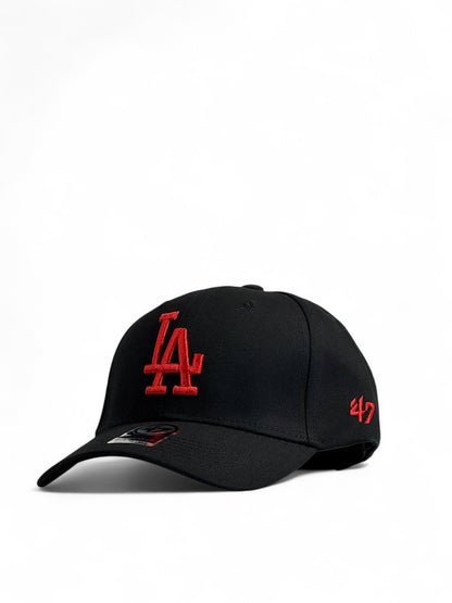 🔥 LA Dodgers Black & Red ’47 Cap – Classic Baseball Streetwear Style 🏆