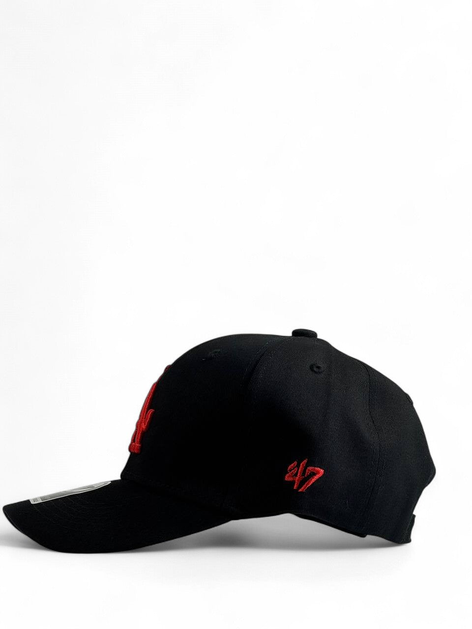 🔥 LA Dodgers Black & Red ’47 Cap – Classic Baseball Streetwear Style 🏆