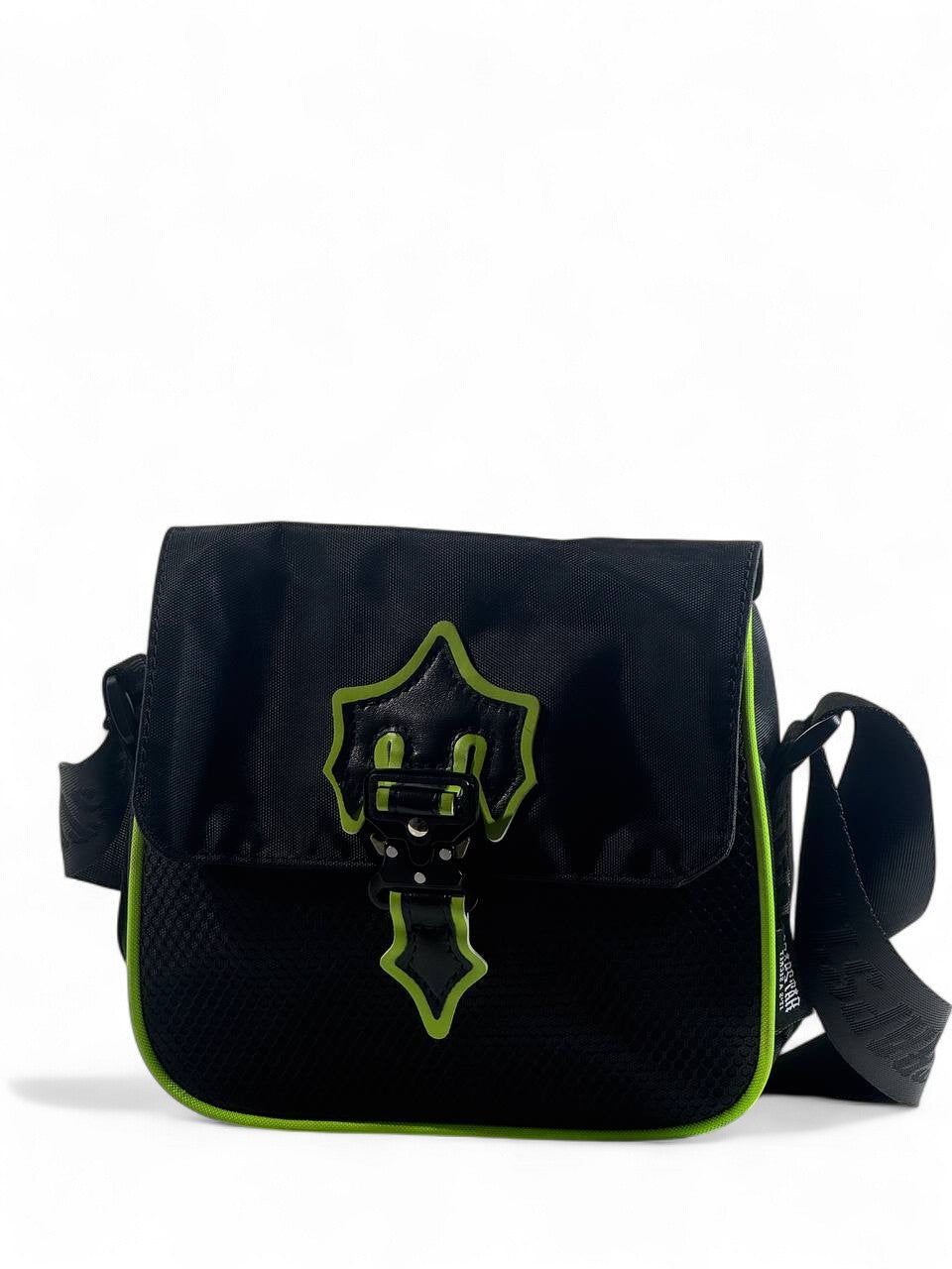 🖤💚 Trapstar Black & Green Crossbody Bag – Urban Streetwear Shoulder Bag 🔥