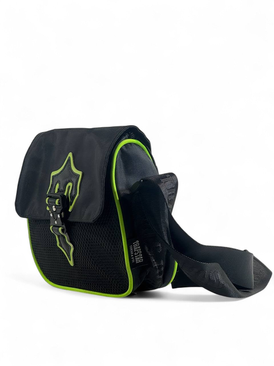 🖤💚 Trapstar Black & Green Crossbody Bag – Urban Streetwear Shoulder Bag 🔥