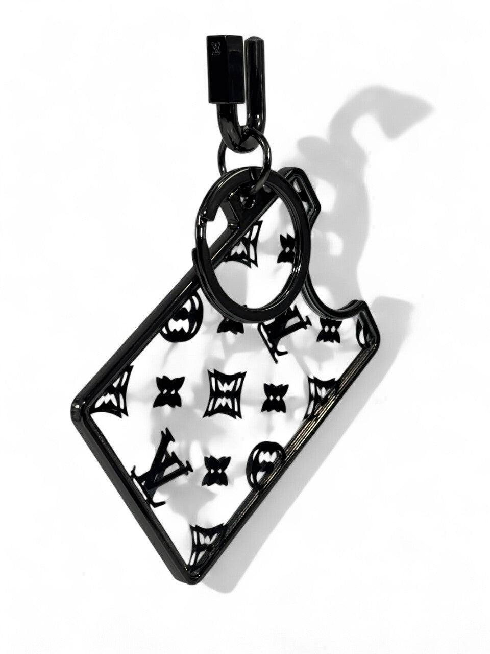✨ Louis Vuitton Monogram Black Keychain – Luxury LV Bag Charm 🔑🖤