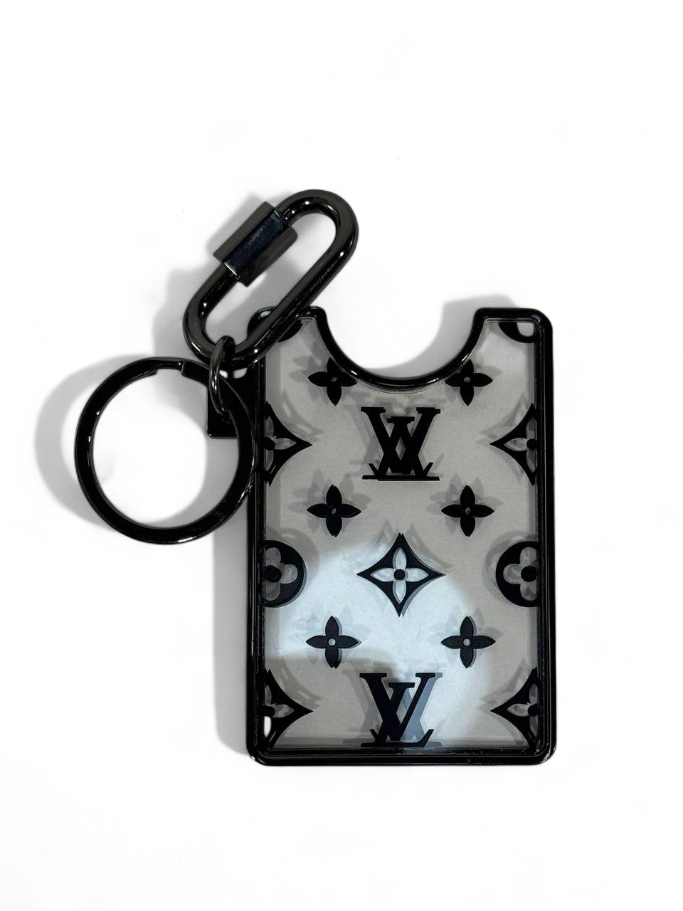 ✨ Louis Vuitton Monogram Black Keychain – Luxury LV Bag Charm 🔑🖤