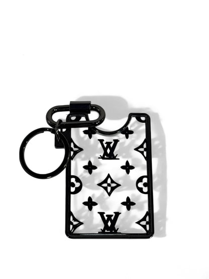 ✨ Louis Vuitton Monogram Black Keychain – Luxury LV Bag Charm 🔑🖤
