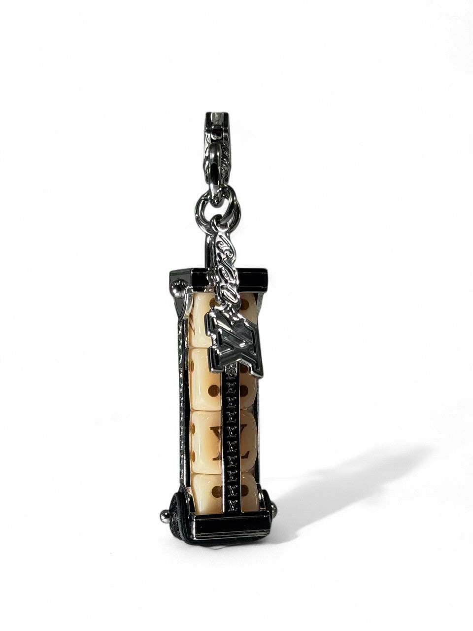 🎲 Louis Vuitton Dice Keychain – Luxury Monogram Collector’s Charm 🔑✨