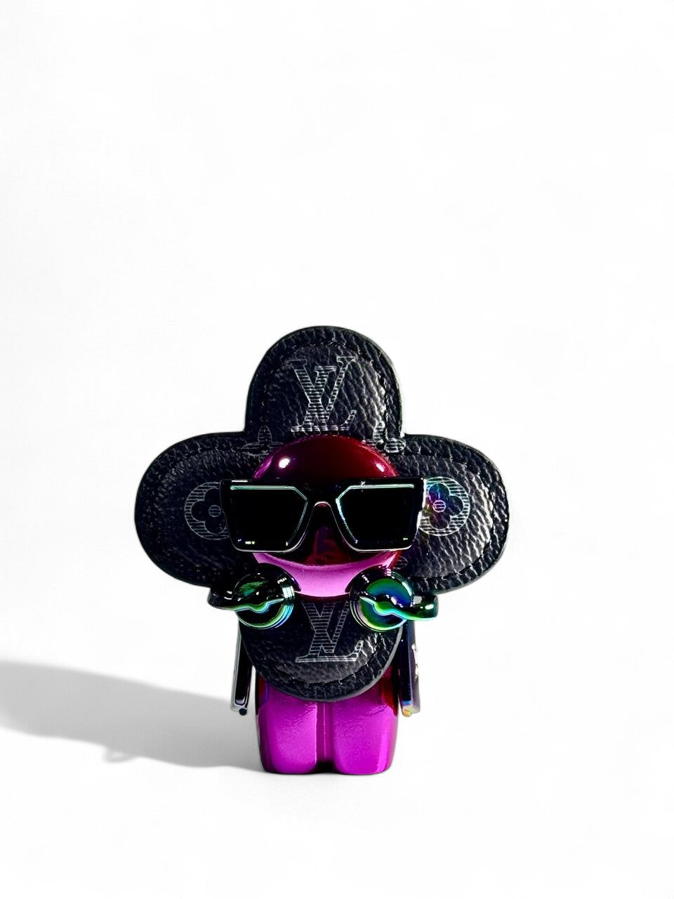 🕶️ Louis Vuitton Vivienne Black Monogram Keychain – Limited Edition Cool Charm 🔑✨