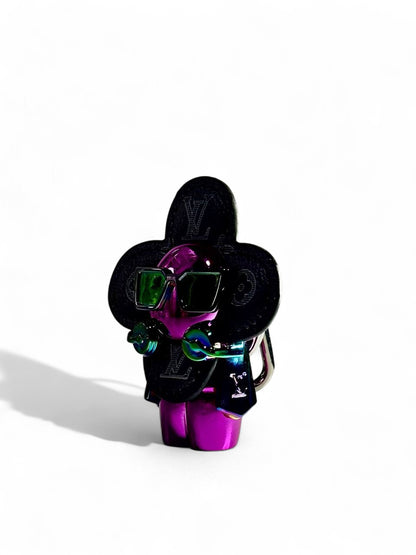 🕶️ Louis Vuitton Vivienne Black Monogram Keychain – Limited Edition Cool Charm 🔑✨