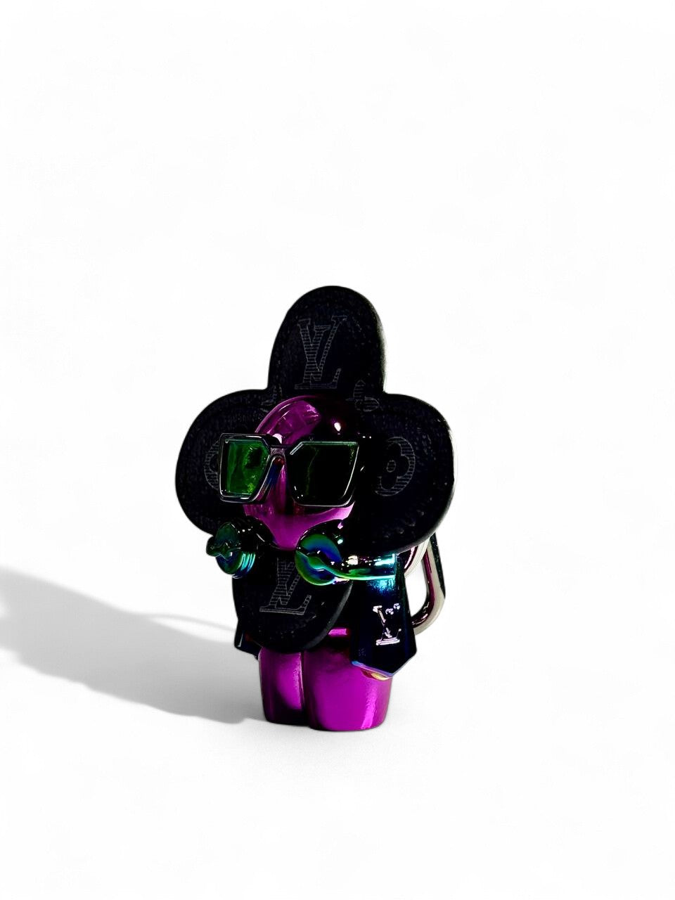 🕶️ Louis Vuitton Vivienne Black Monogram Keychain – Limited Edition Cool Charm 🔑✨