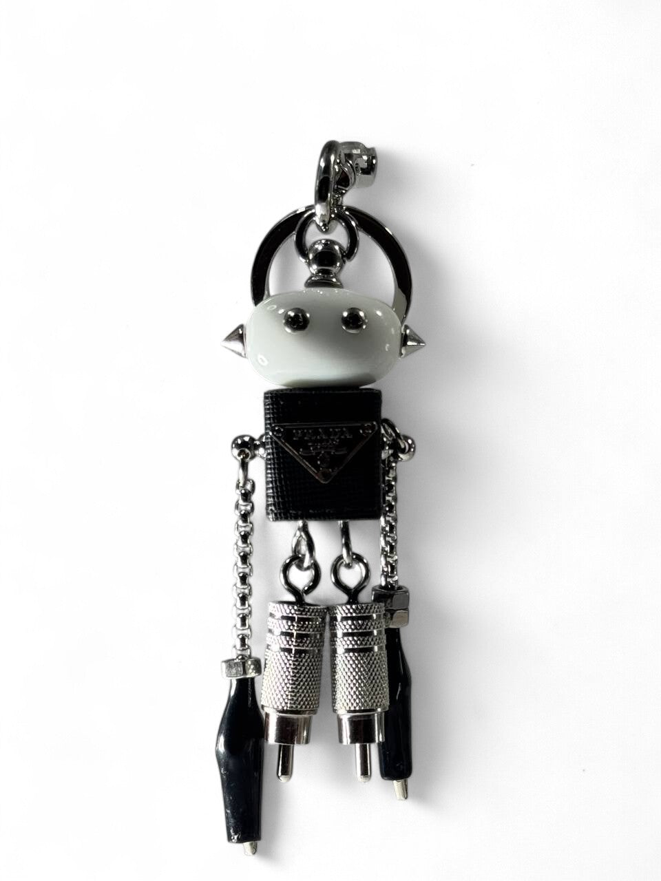 🤖 Prada Robot Keychain – Luxury Tech-Inspired Bag Charm 🔑✨