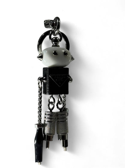 🤖 Prada Robot Keychain – Luxury Tech-Inspired Bag Charm 🔑✨