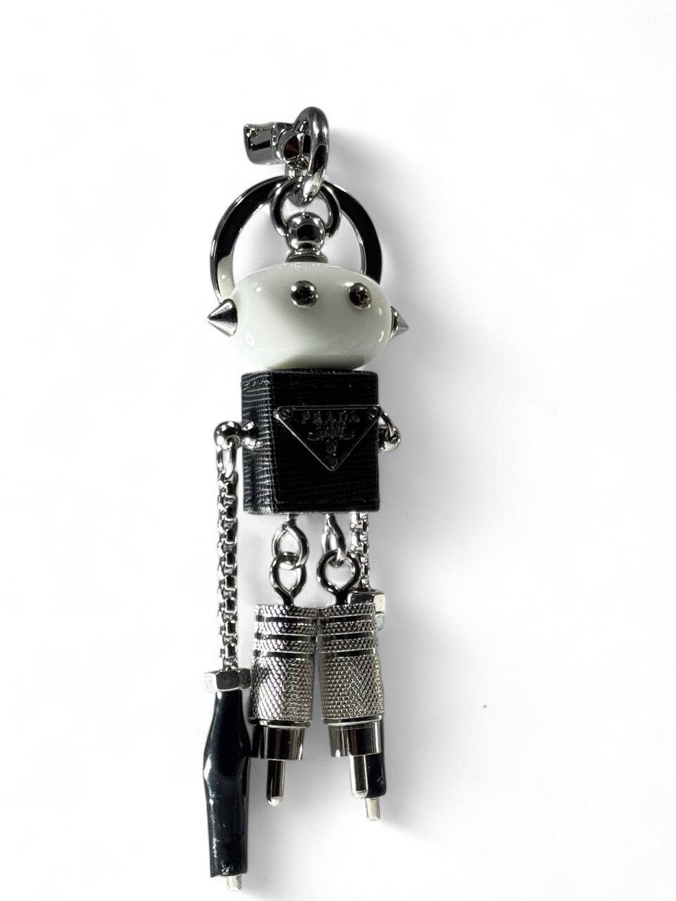 🤖 Prada Robot Keychain – Luxury Tech-Inspired Bag Charm 🔑✨