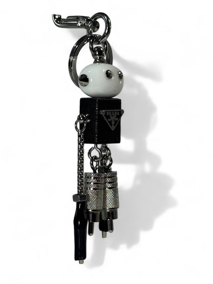 🤖 Prada Robot Keychain – Luxury Tech-Inspired Bag Charm 🔑✨