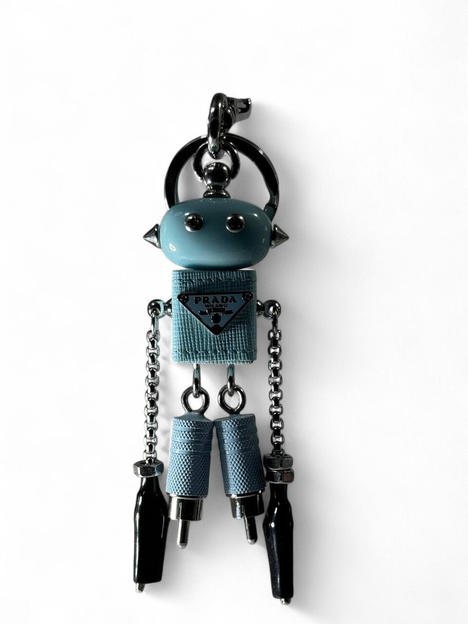 🤖 Prada Blue Robot Keychain – Limited Edition Futuristic Charm 🔑✨