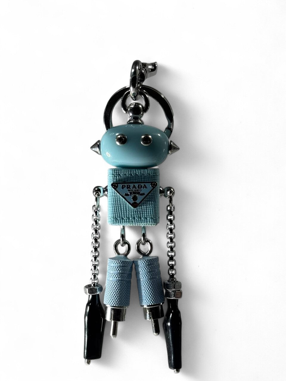 🤖 Prada Blue Robot Keychain – Limited Edition Futuristic Charm 🔑✨