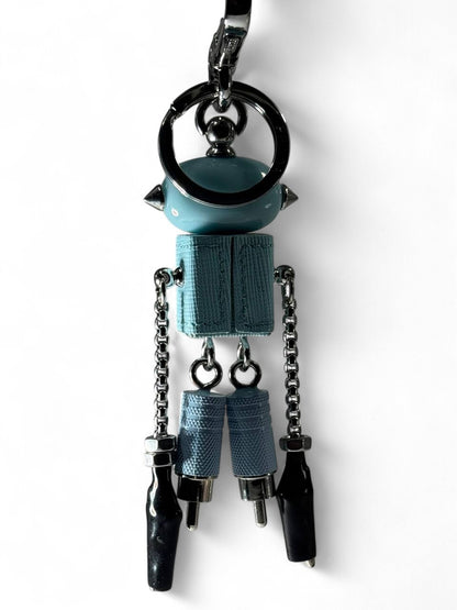 🤖 Prada Blue Robot Keychain – Limited Edition Futuristic Charm 🔑✨