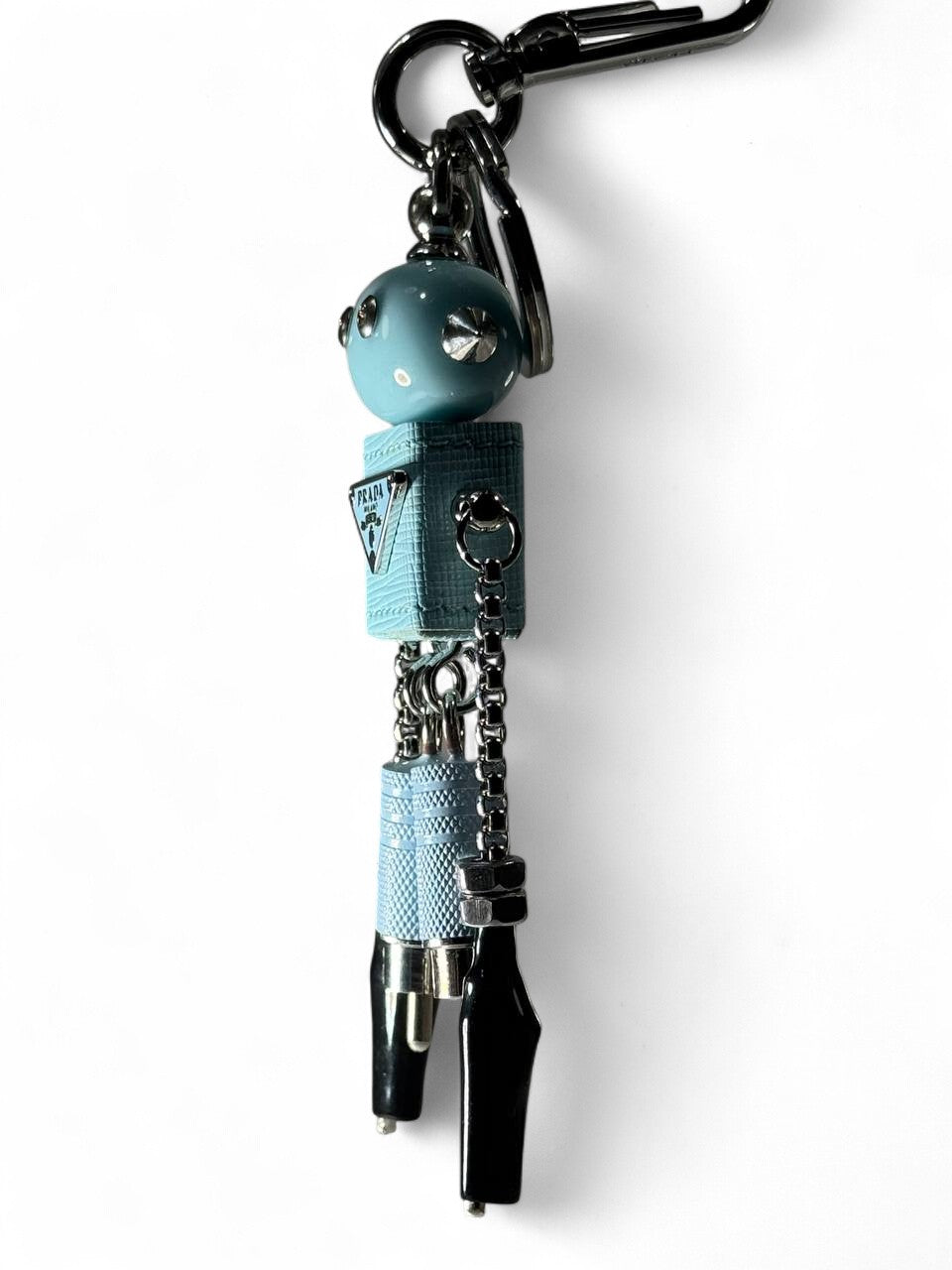 🤖 Prada Blue Robot Keychain – Limited Edition Futuristic Charm 🔑✨