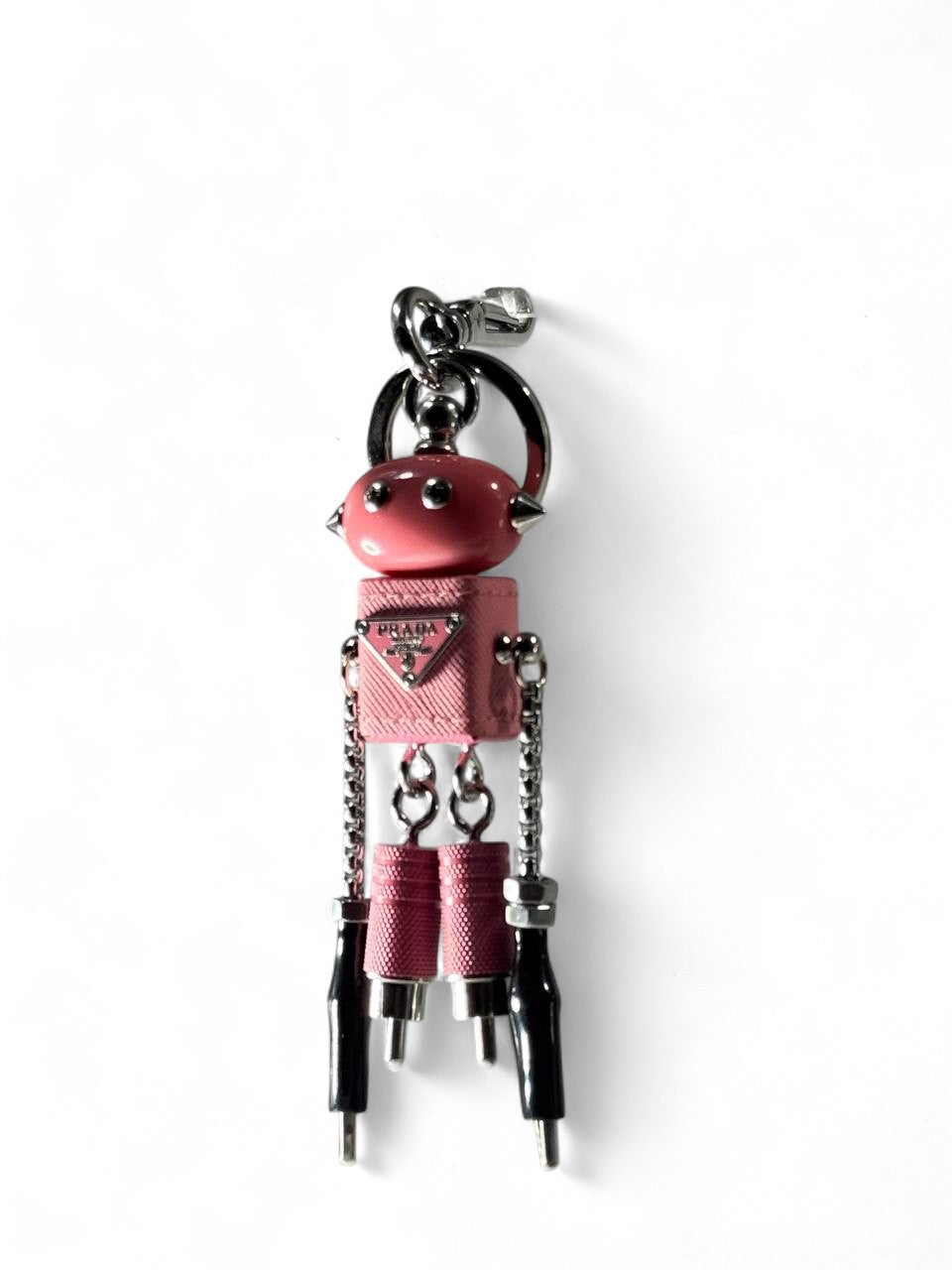 🌸 Prada Pink Robot Keychain – Limited Edition Futuristic Charm 🔑✨