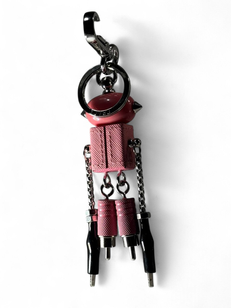 🌸 Prada Pink Robot Keychain – Limited Edition Futuristic Charm 🔑✨