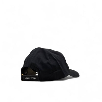 Miu Miu Black Logo Cap ⚫🤍 – Minimal Luxe Essential
