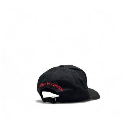 🧢 Dsquared2 Black Logo Cap – Bold Layers of Canadian Cool 🇨🇦🔥