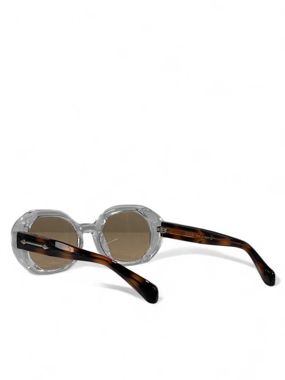 🕶️ Moscot Retro Clear Round Sunglasses – Vintage Crystal Frame Luxury Shades ✨