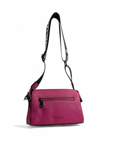 ✨ Karl Lagerfeld Pink Crossbody Bag – Iconic Strap & Cartoon Charm 👜💖